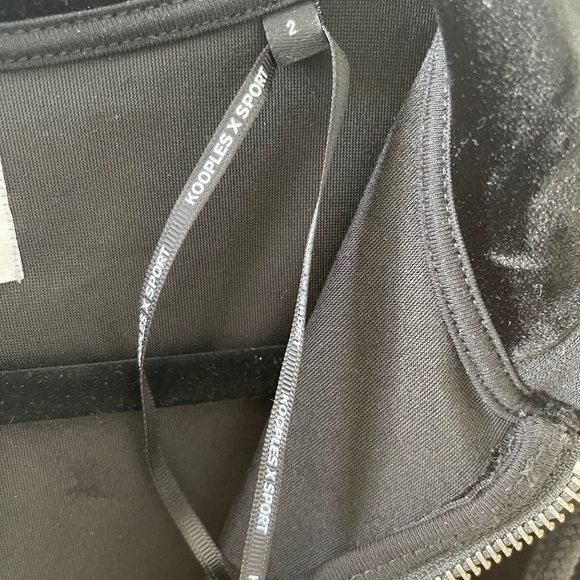 KOOPLES X SPORT BLACK JACKET SIZE 2 - Picture 8 of 10